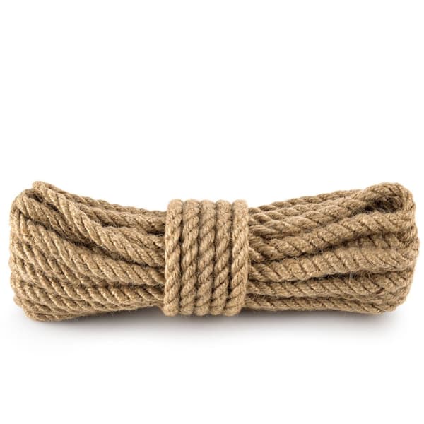 Jute garn snöre - snodd band garn paket sladd hampa rep rep garn garn jute garn trädgård garn ø 10 mm 10 m