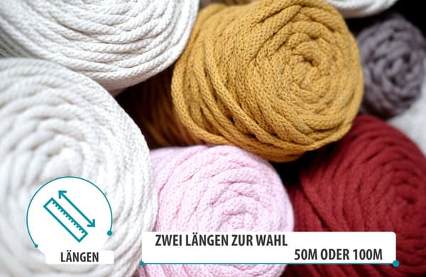 Puuvillalanka puuvilla beige makramelanka 5mm - puuvillanyöri puuvillanyöri puuvillaköysinauha polyesteriytimellä 50M värillinen kuninkaallinen puuvil