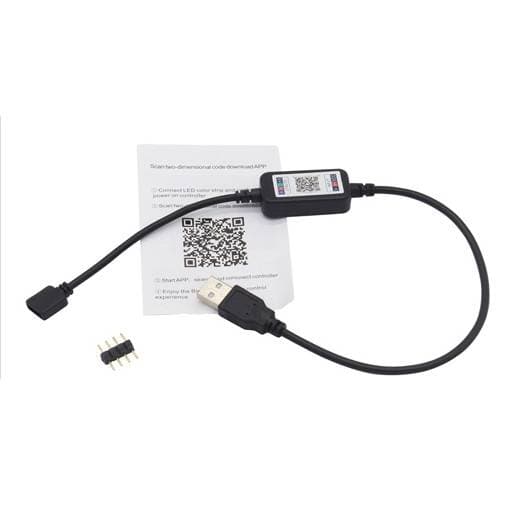 True RGB LED-list, 16,8 miljoner färger, bluetooth, ljudaktivering - 3 meter