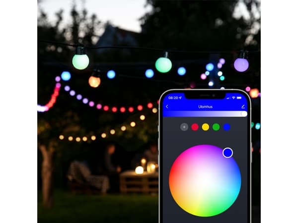 Lite Bulb Moments LBM 10m Smart Outdoor Light Chain - 50 x Globe 3cm