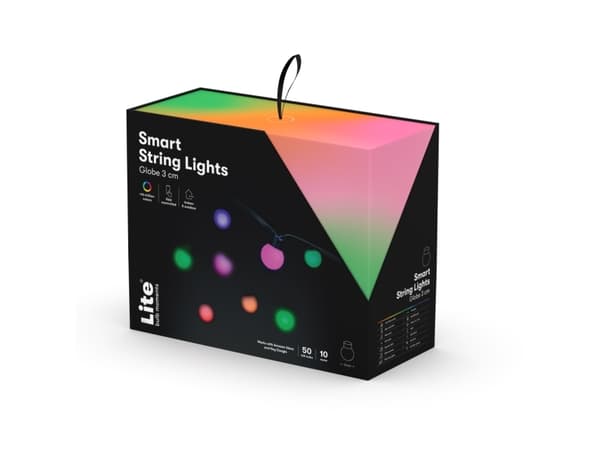 Lite Bulb Moments LBM 10m Smart Outdoor Light Chain - 50 x Globe 3cm