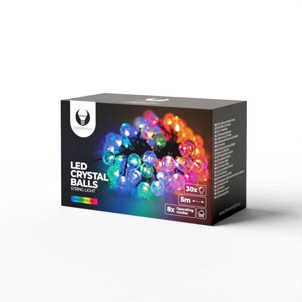 RGB ljusslinga 5m 30 lampor