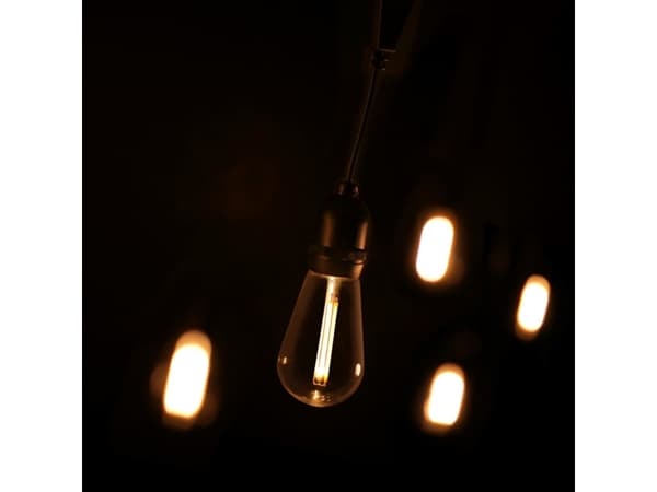 Lite Bulb Moments LBM 10m Smart Outdoor Light Chain - 10 x Globe Vintage
