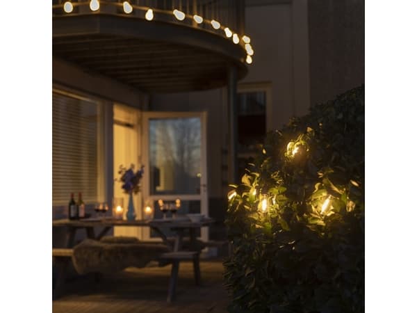 Lite Bulb Moments LBM 10m Smart Outdoor Light Chain - 10 x Globe Vintage
