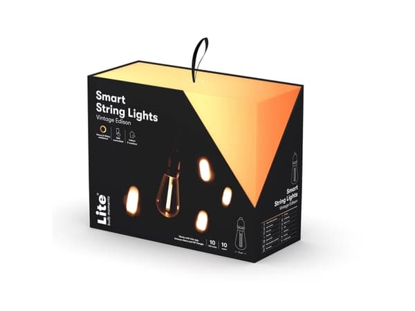 Lite Bulb Moments LBM 10m Smart Outdoor Light Chain - 10 x Globe Vintage