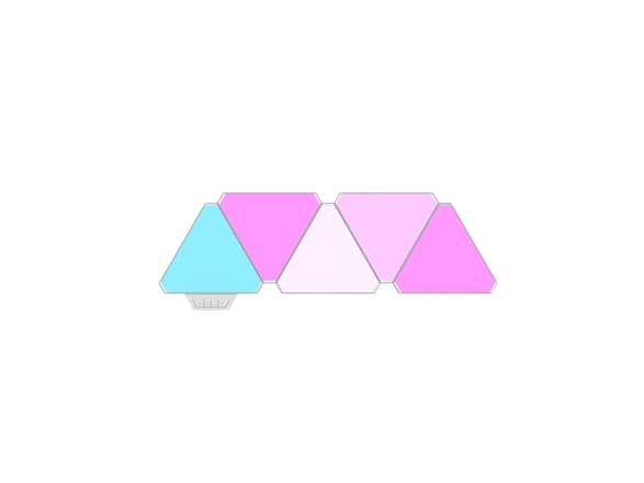 Yeelight Smart - Ljuspanelskit - LED x 9 - totalt: 18 W - RGB-lampa - triangel