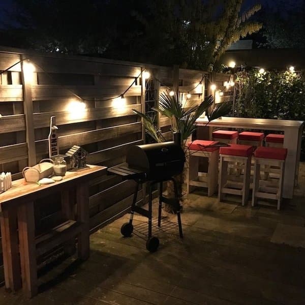 Ljusslinga utomhus komplett set med utbytbara LED-glödlampor - 10 till 100 meter