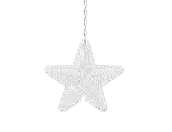 Lyssnor - Lysgardin med stjerner - 136 LED - 2,5 meter