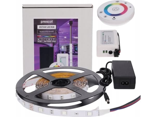 Prescot LED stripe Prescot RGB36-IP20-RFRW LED stripe 36W hvit