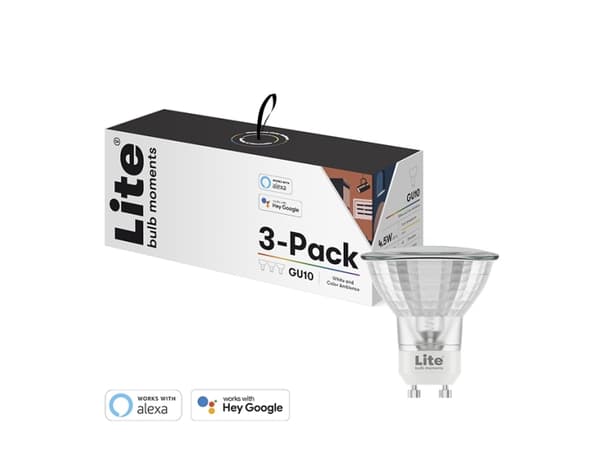 Lite Bulb Moments GU10 4,5W 2700-6500K Full Function Spot 3 pakke
