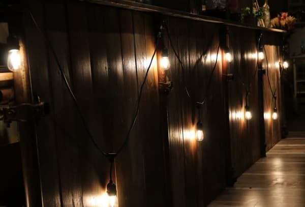 Ljusslinga utomhus - Utebelysning 15m med 30 st utbytbara E27 Led lampor