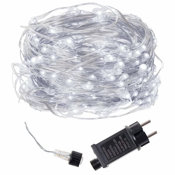 Juletræsbelysning 400 LED - kold hvid - 50 m