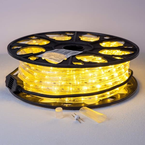Premium rund ljusslang på 25 meter med 13 mm lysdioder 2700K varmvit