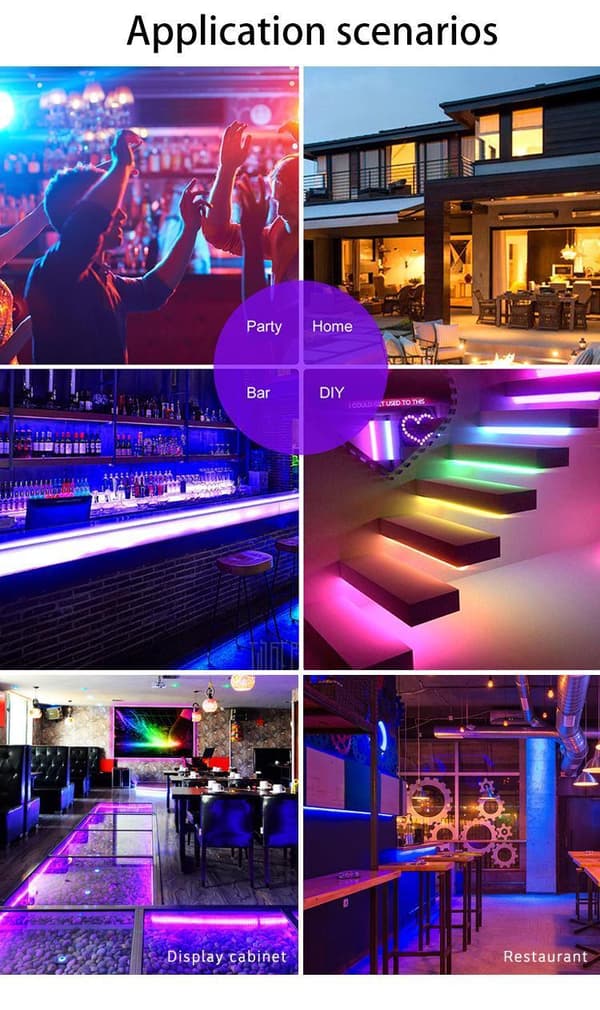 20m Led-ljus Bluetooth Rgb-ljus / Ljusslinga / LED-Strip