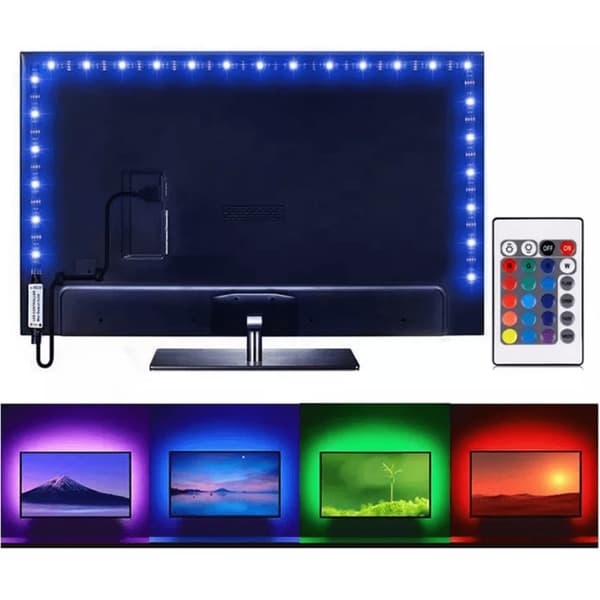 LED-tunnelmavalot television takapuolelle 2 metriä