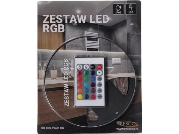 Prescot LED stripe Prescot PRZ-RGB-IP36W-24K RGB LED stripe 1x36W/LED hvit.
