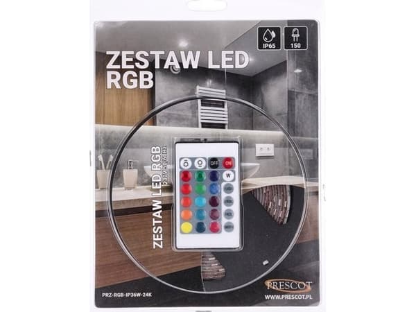 Prescot LED stripe Prescot PRZ-RGB-IP36W-24K RGB LED stripe 1x36W/LED hvit.