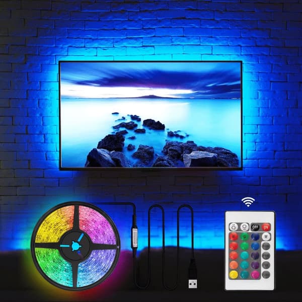 LED-nauha television takapuolelle 2 metriä