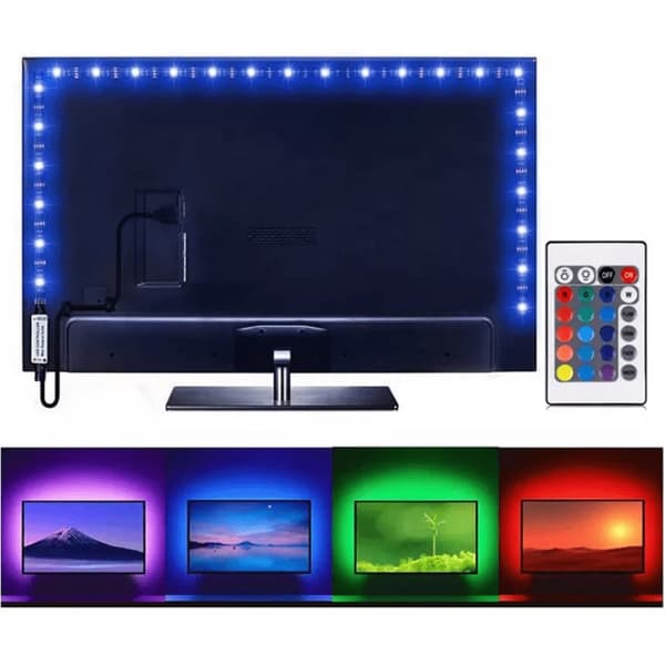 LED-nauha television takapuolelle 2 metriä