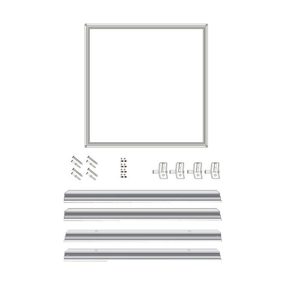 LED-panel med infälld ram EDM Kromad
