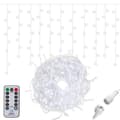 Miniatyrbild 2 av 4: SPRINGOS® 300 LED ljusridå, 14,5m, 8 funktioner, kallvit