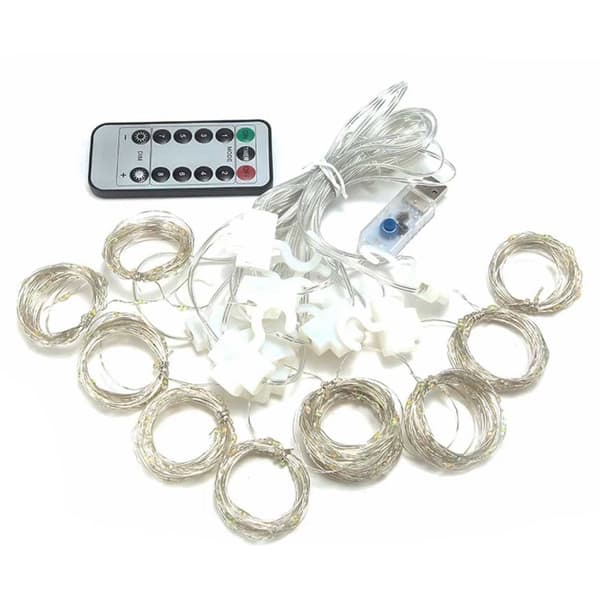 LED Gardin USB Ljusslinga med Fjärrkontroll 3M Flerfärgad