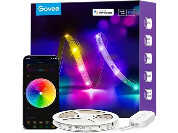 Govee RGBIC Basic Wi-Fi + Bluetooth LED Strip Lights (5 Meter)