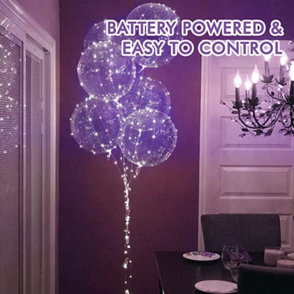 2-Pack 1m Mini LED Light Loop Battery-Powered Purple
