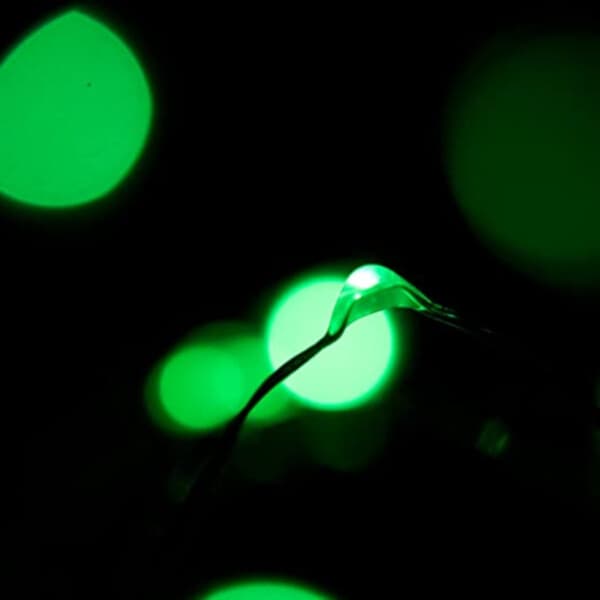 2-pack 1m Mini LED lyssløyfe Batteridrevet grønt