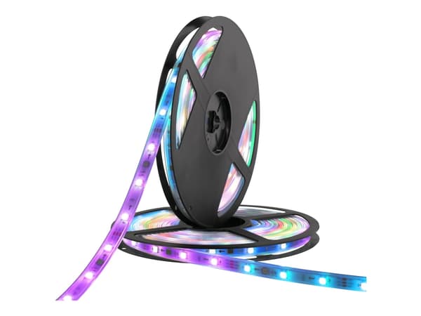 DELTACO SMART HOME - Ljusslinga - LED - 30 LEDs/m - RGB-lampa - 5 m (paket om 2)