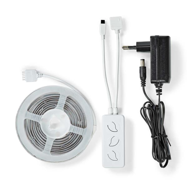 Nedis SmartLife LED strip - Wi-Fi, 2m, RGB/varm hvid/kølig hvid