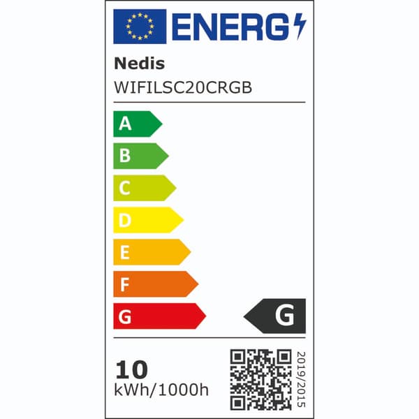 Nedis SmartLife LED strip - Wi-Fi, 2m, RGB/varm hvid/kølig hvid