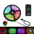 Miniatyrbild 2 av 9: 10m 18leds/m 16 färger Bluetooth APP-kontroll RGB LED-remsa med fjärrkontroll för TV bakgrundsbelysning och rumsdekoration