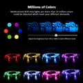 Miniatyrbild 5 av 11: 20mX10mm 12V 18LEDs/m dimbar RGB musik LED-remsa med fjärrkontroll, synkronisering av ljus/musik, APP-kontroll, timingfunktion