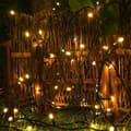 Miniatyrbild 3 av 4: XMTECH Solar String Lights, 100M 1000 Varmvita LED String Lights, 8 lägen med fjärrkontroll och solpanel