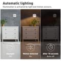 Miniatyrbild 3 av 4: LED-väggnattlampa - Ej specificerat - Paket med 3 - Rörelsedetektor - Ljussensor - Varmvit