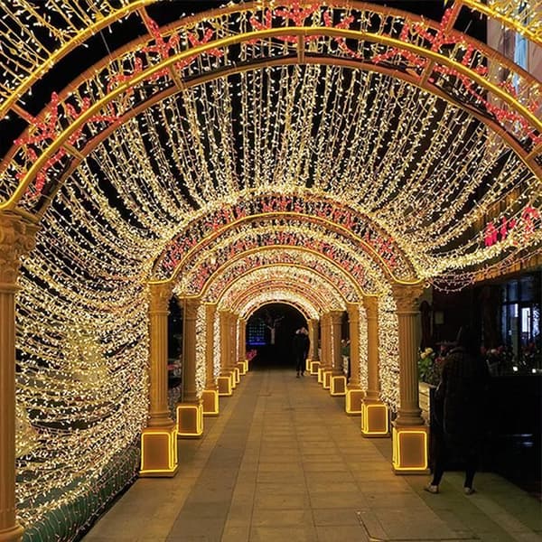 LED-ljusslinga - LZQ - 100M - IP44 Vattentät - 8 ljuslägen - Varmvit