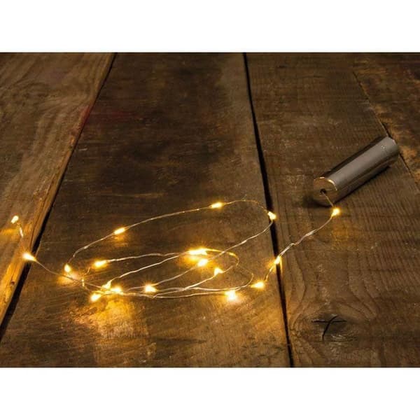 Ljusgirland LED - Ej specificerad - 106,8 cm - 20 glödlampor - Varmvit - Batteri