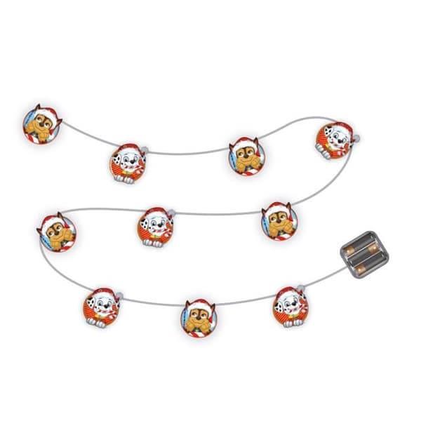 ARDITEX PW14028 Julgranslampa med 10 varma LED-lampor - 165 cm. från NICKELODEON-Paw Patrol