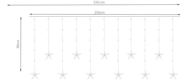Lysgardin 108 LED - Flerfarget - 31V