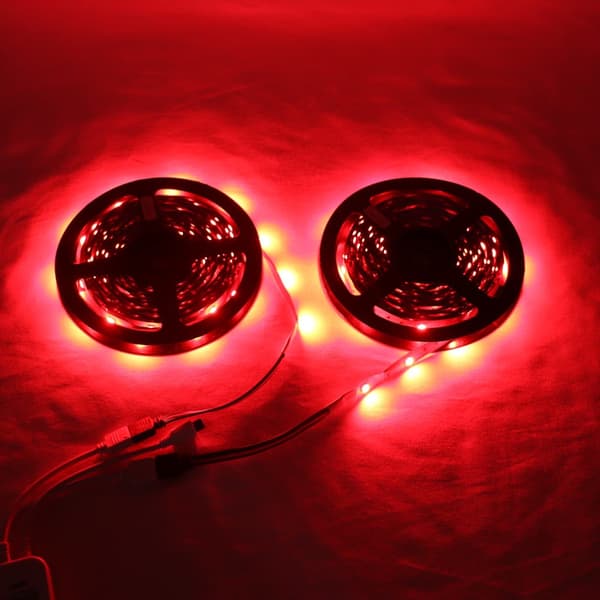 LED Strip lyskæde med Bluetooth, musiksensor og fjernbetjening