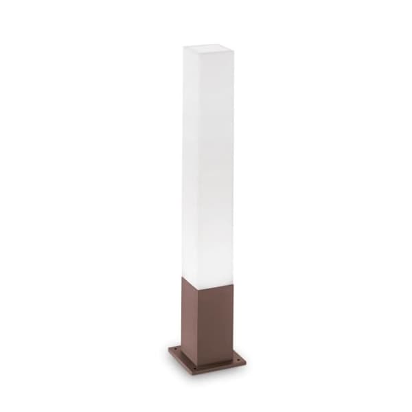 Edo Outdoor PT1 Brun Fyrkantig, Pollare, Ideal Lux