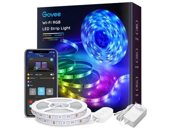 Govee RGB Smart Wi-Fi and Bluetooth LED Strip Lights (10m)