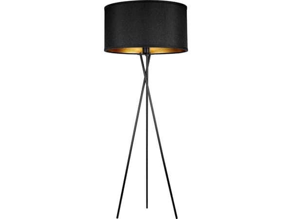 Orno KYLO 1P E27, golvlampa, max. 60W, svart, vridet stativ