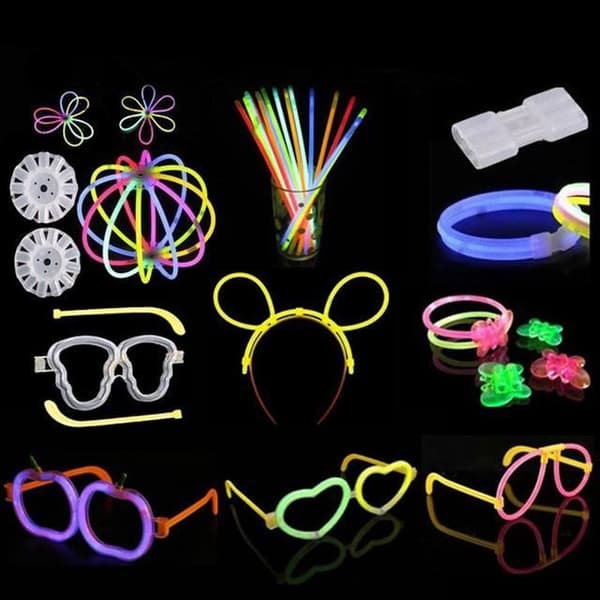 GLOW STICK, Färgglad--100 st Fluorescerande Glow Sticks för evenemang, festivaltillbehör, för fest, halsband, hängslen