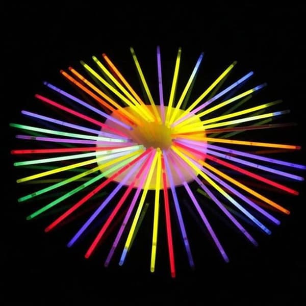GLOW STICK, Färgglad--100 st Fluorescerande Glow Sticks för evenemang, festivaltillbehör, för fest, halsband, hängslen