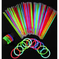 Miniatyrbild 2 av 4: Paket med 100 flerfärgade Party Glow Sticks med kontakter - YWEI