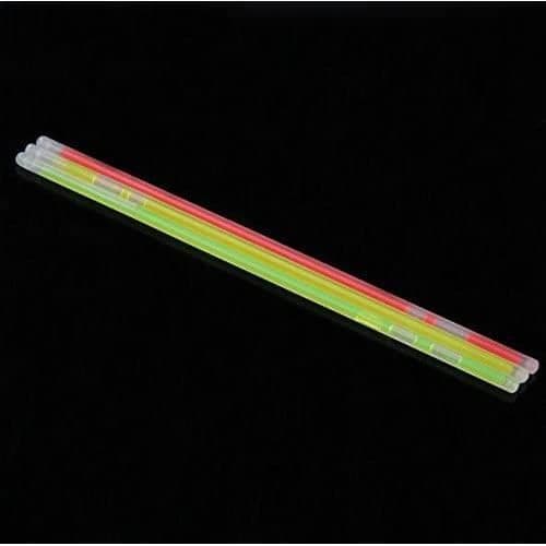 100-pack 8-tums färgglada fluorescerande glödstift för fest, halsband, armband, evenemang, festival, konsert[199]