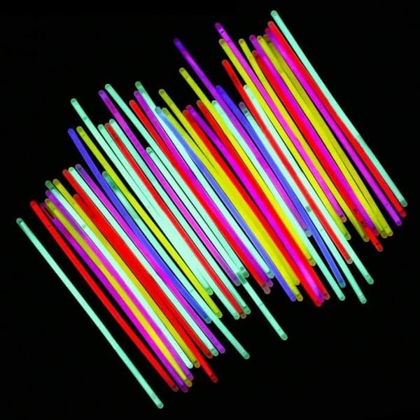 Favor Boxes - 100-pack Glowsticks Light Up Toys Glow Stick Armband Halsband Blandade roliga färger Festtillbehör