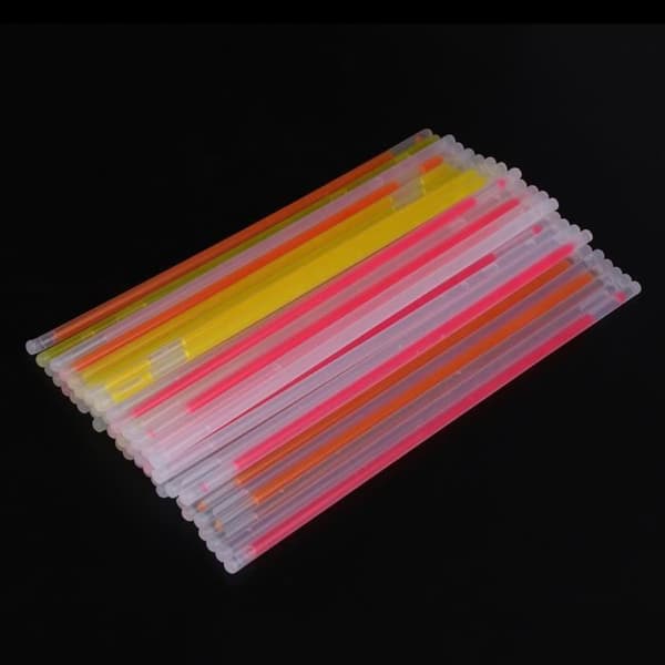 100st - Engångs fluorescerande glödarmband, 100 stycken, glödstift, dekoration, bärbar, icke till